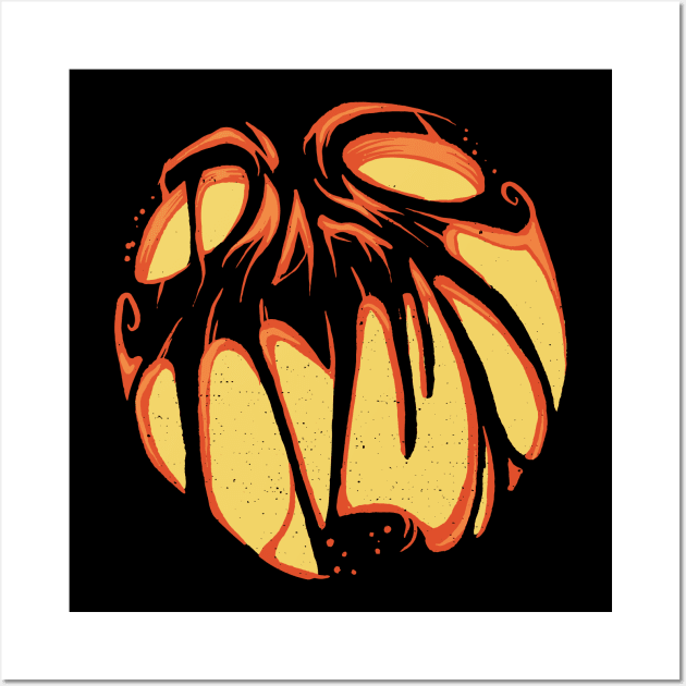 Jack o' Lantern Everyday is Halloween T-Shirt Wall Art by 2P-Design